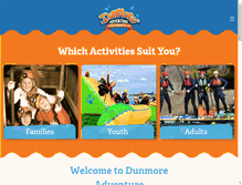 Tablet Screenshot of dunmoreadventure.com